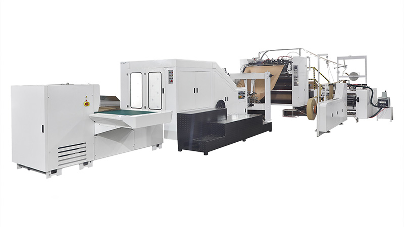 Block Bottom Bag Making Machine (SOS Bag with Twisted Handles)