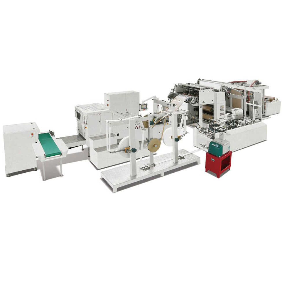 Block Bottom Bag Making Machine (SOS Bag with Flat Handles)