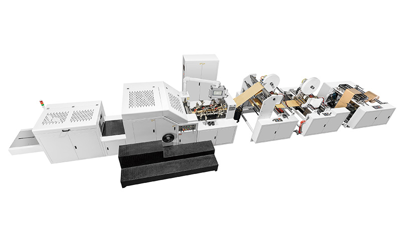 Block Bottom Bag Making Machine (SOS Bag with Die Cut Handles)